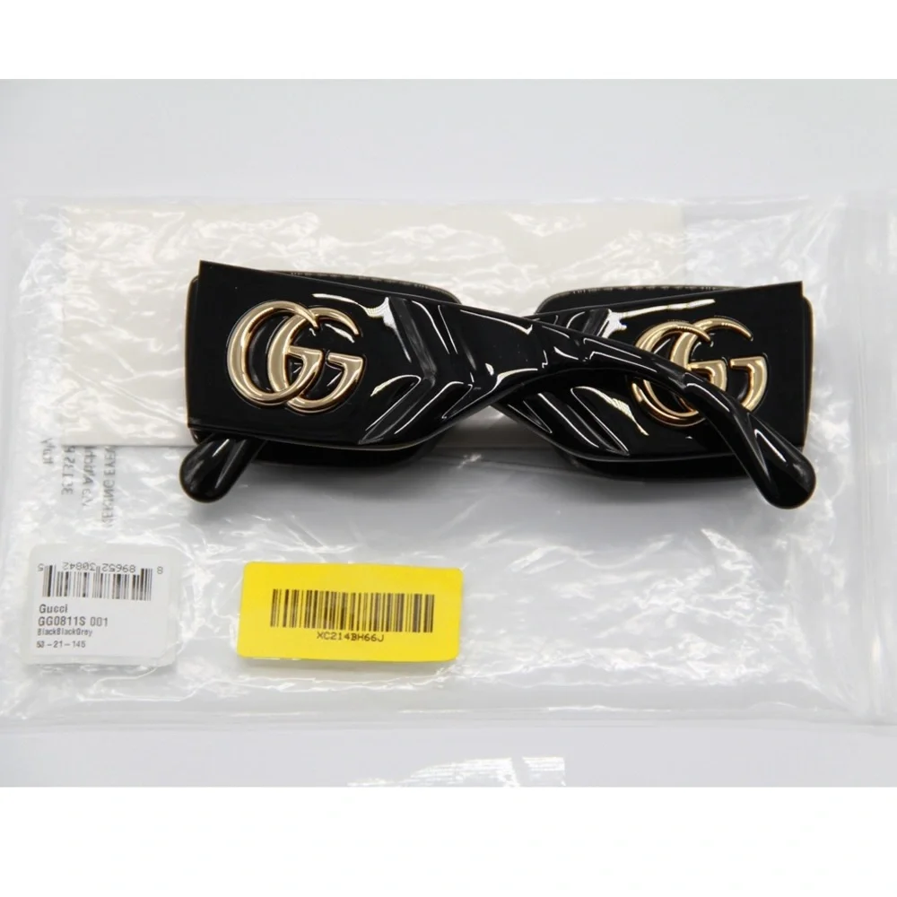 New GUCCI GG0811S 001 Black Women’s Sunglasses - Picture 12 of 13